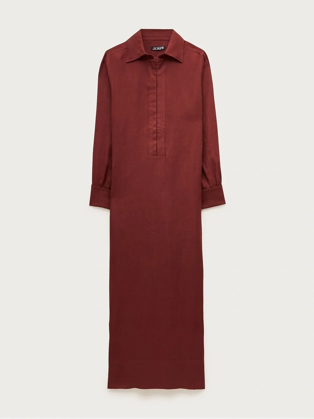 NWT J. Crew Tunic dress in linen midi L